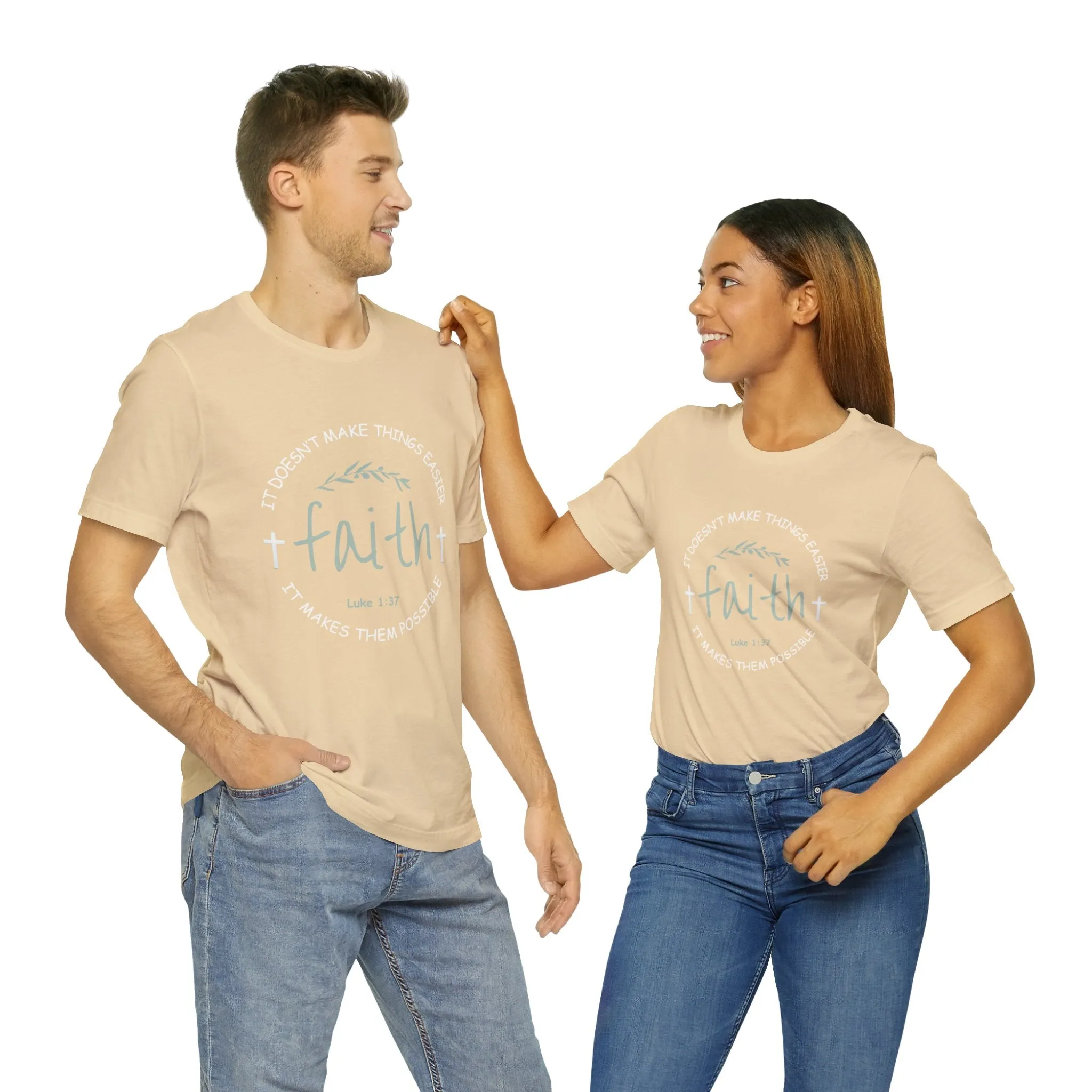 "Faith" Unisex Jersey Short Sleeve Tee