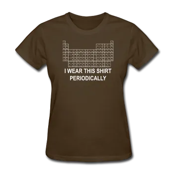 "I Wear this Shirt Periodically" (white) - Women's T-Shirt