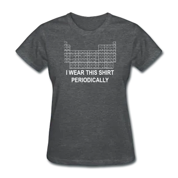 "I Wear this Shirt Periodically" (white) - Women's T-Shirt