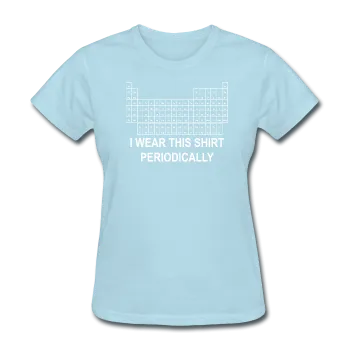 "I Wear this Shirt Periodically" (white) - Women's T-Shirt