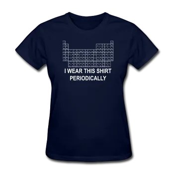 "I Wear this Shirt Periodically" (white) - Women's T-Shirt