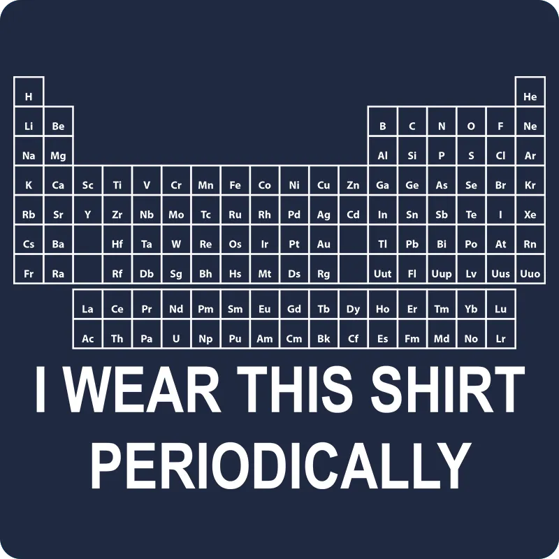 "I Wear this Shirt Periodically" (white) - Women's T-Shirt