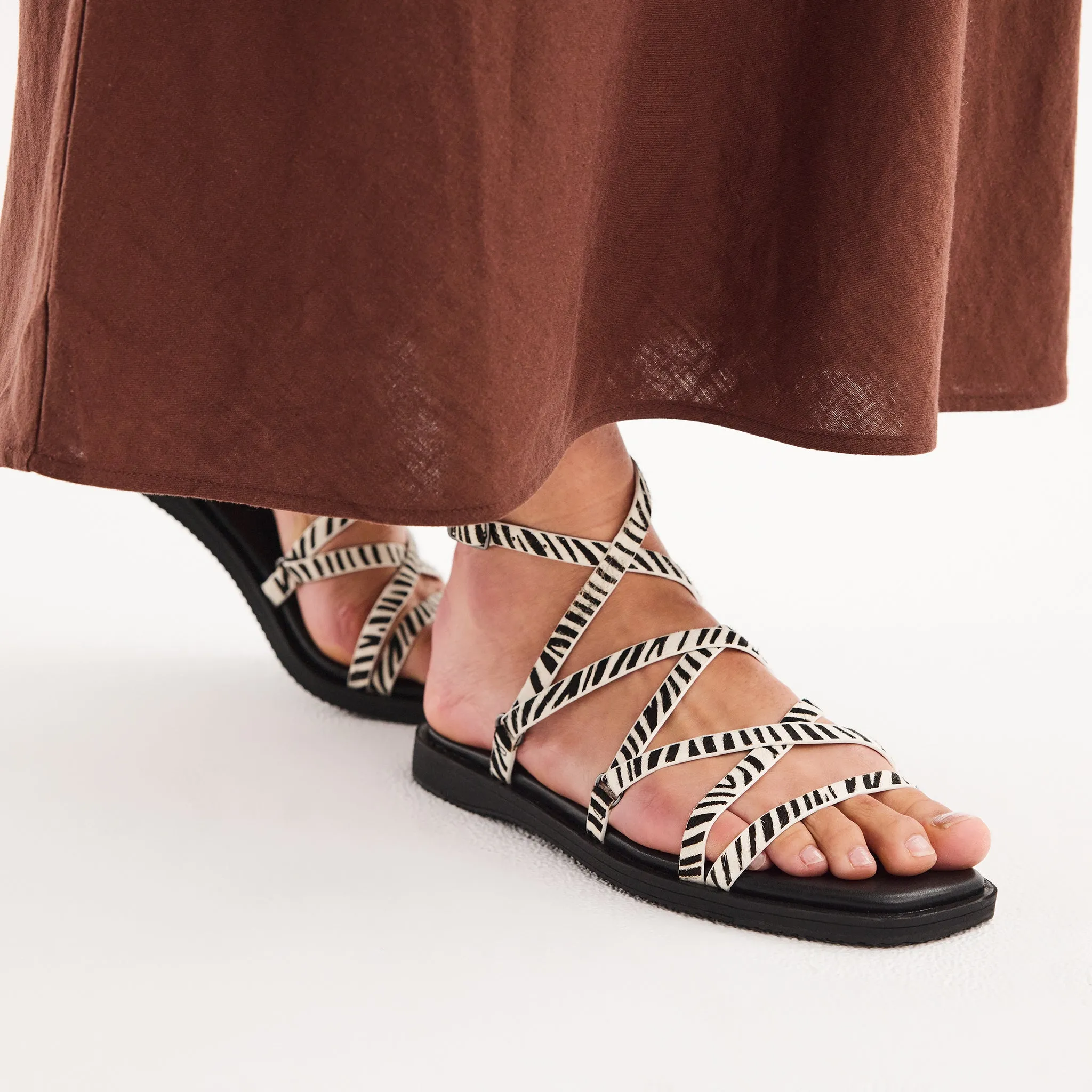 Roman Sandal Zebra