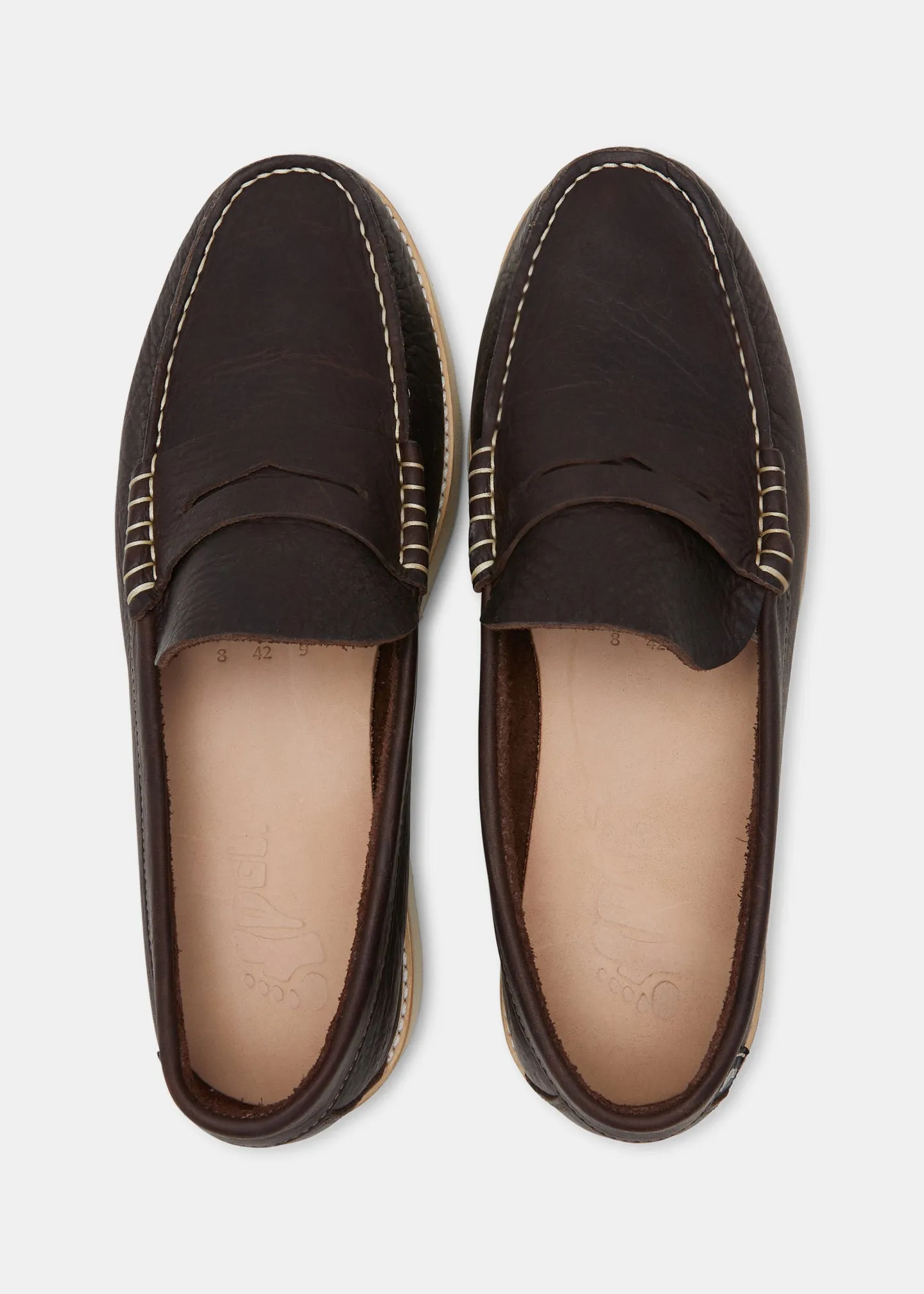 Rudy II Tumbled Leather Loafer - Dark Brown