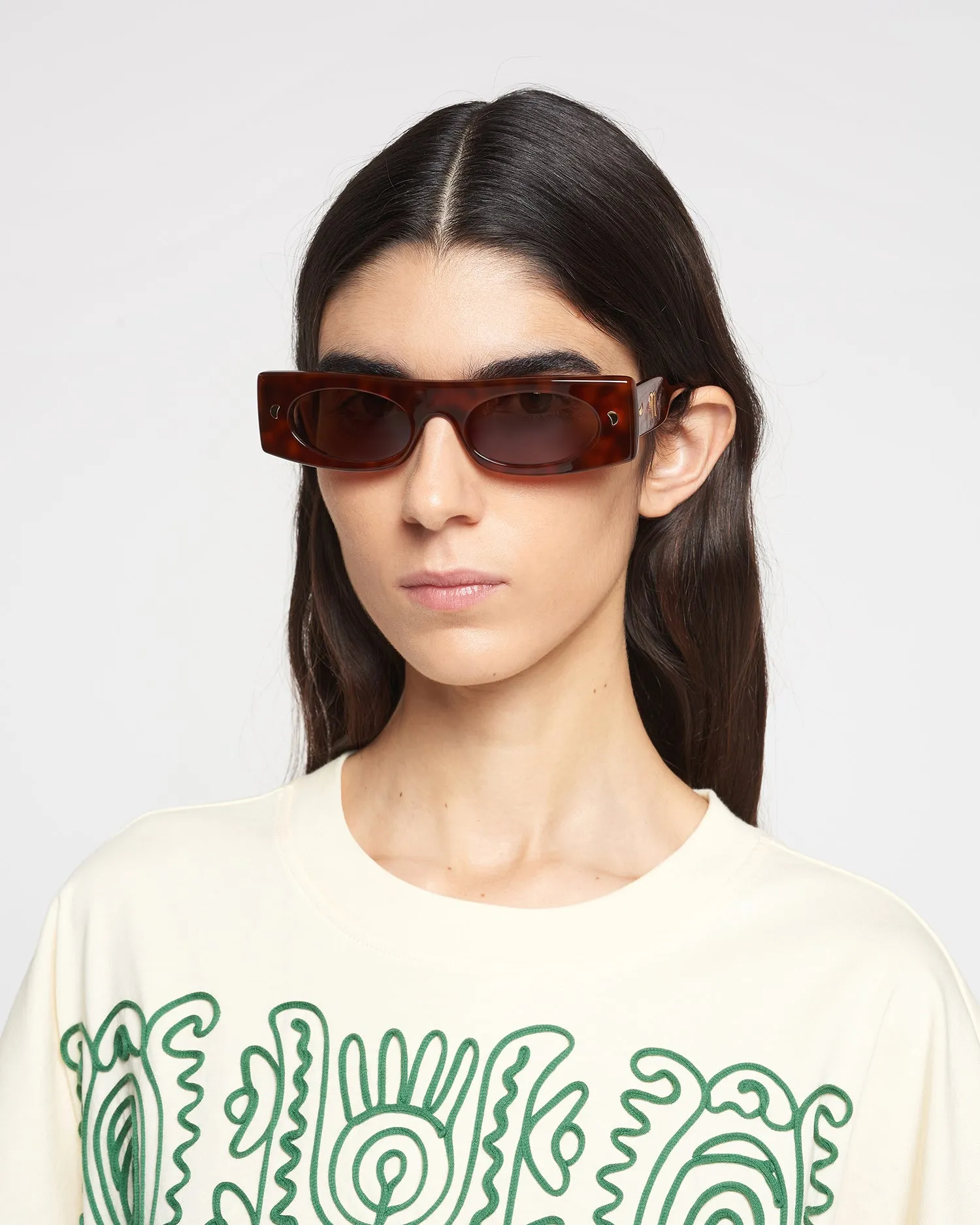 Ruthie - Bio-Plastic Visor Sunglasses - Turtle