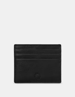 Slim Black Leather Card Holder