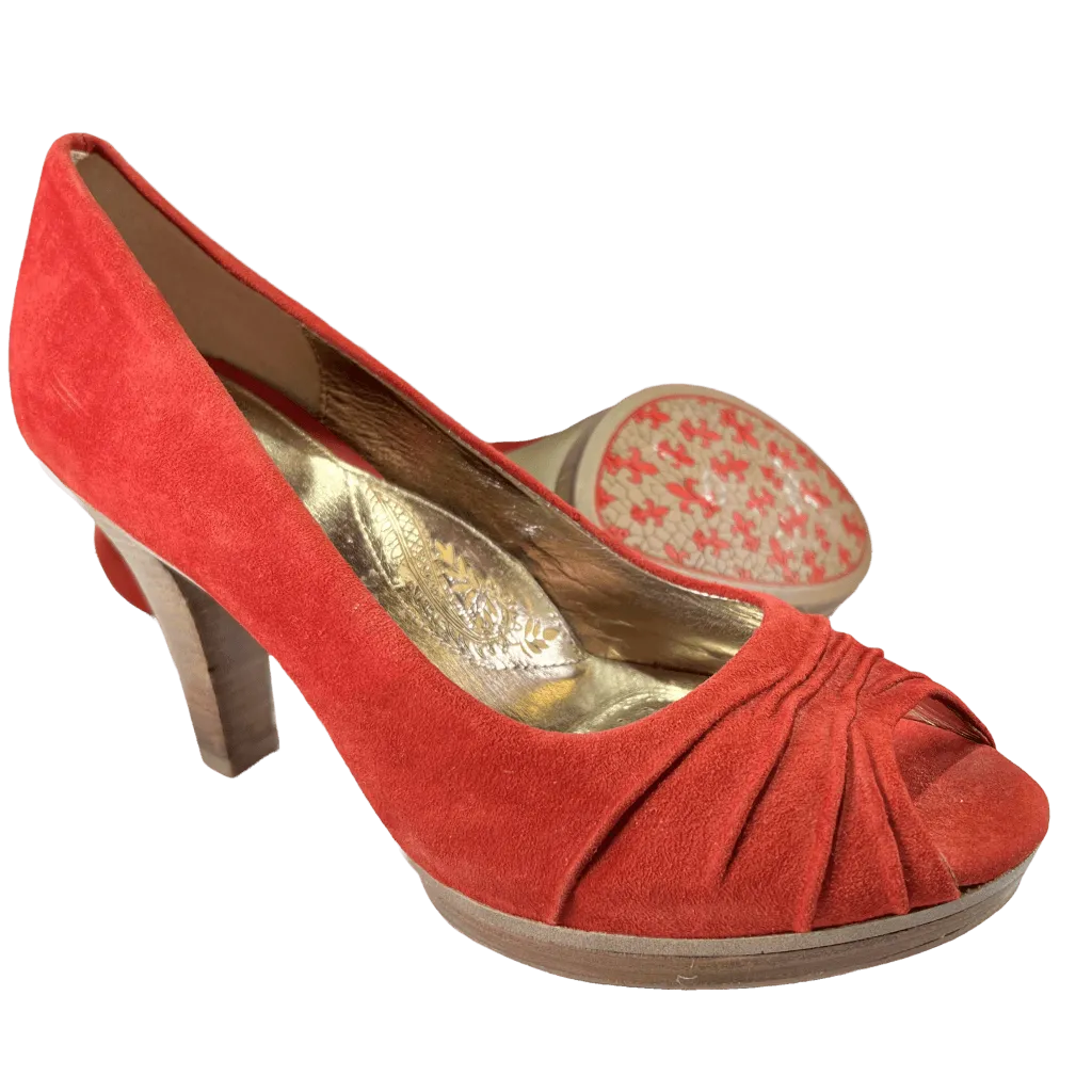 SOFFT Women's •Madeline•  Platform Pump Red Suede