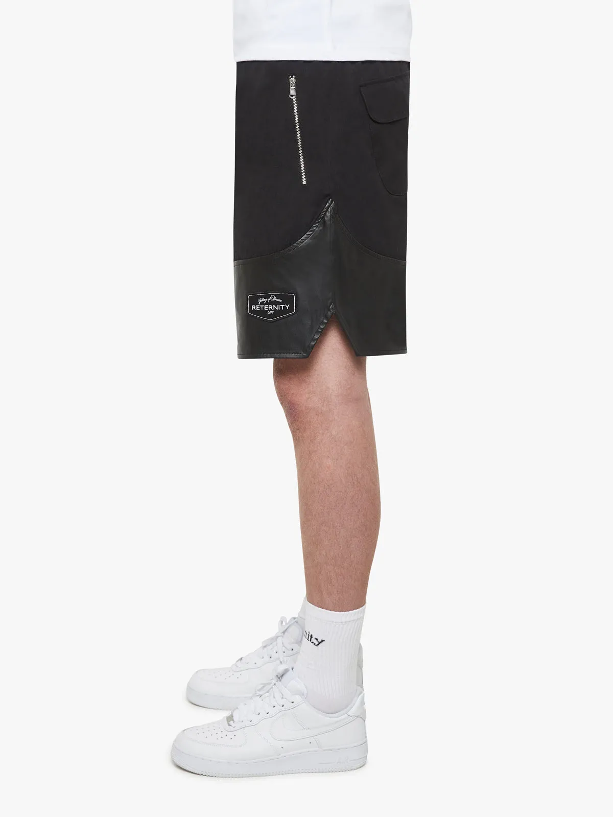 SPLIT SHORTS - BLACK/BLACK