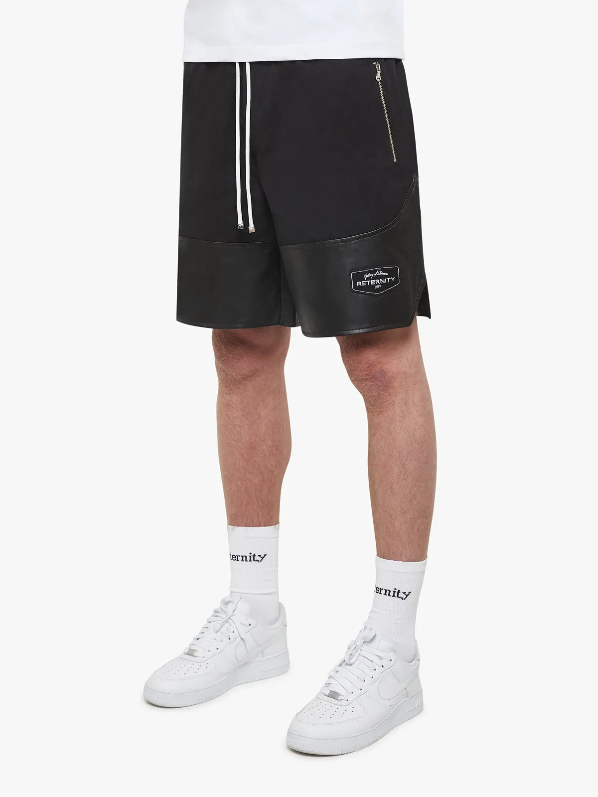 SPLIT SHORTS - BLACK/BLACK