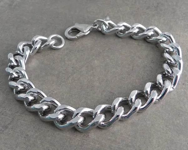 Squared Leash Chain Bracelet