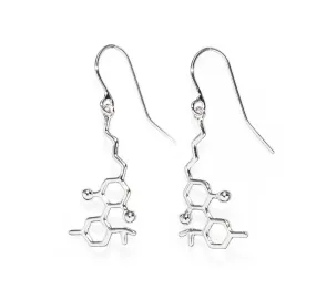 Sterling Silver Molecule Hook Earrings