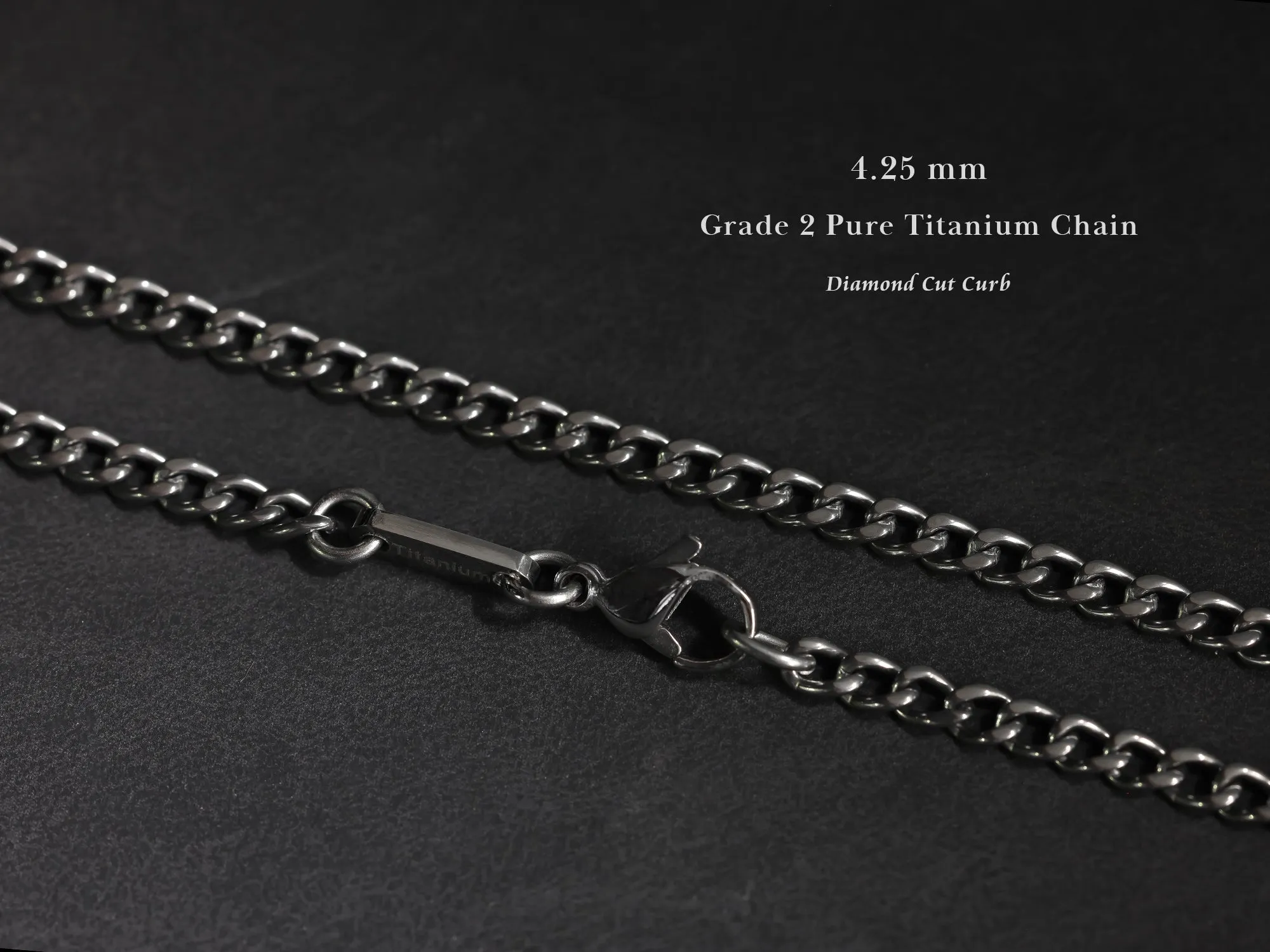 TITANIUM 4.25mm Curb Chain