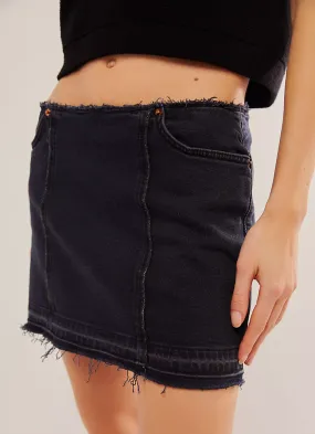 Tube Mini Skirt - Blacken Blue