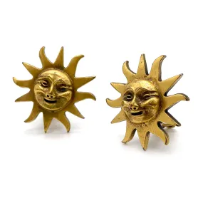 【USA輸入】ヴィンテージ ALVA サンバースト イヤリング/Vintage ALVA Sunburst Clip On Earrings