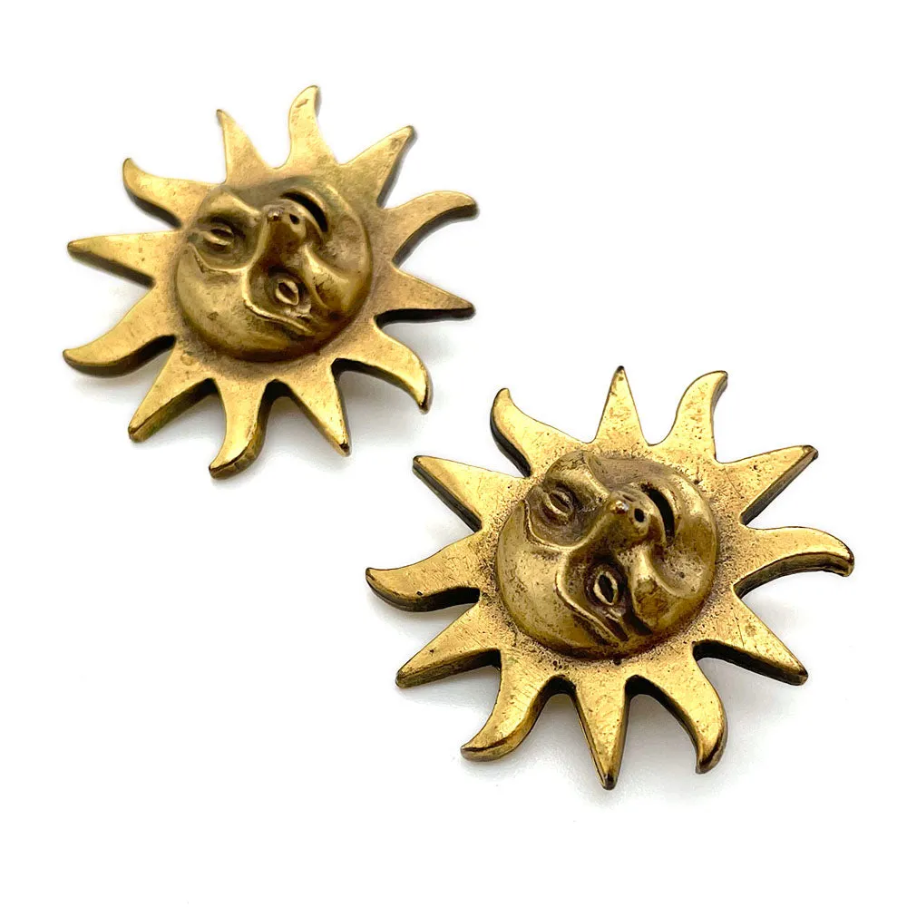 【USA輸入】ヴィンテージ ALVA サンバースト イヤリング/Vintage ALVA Sunburst Clip On Earrings