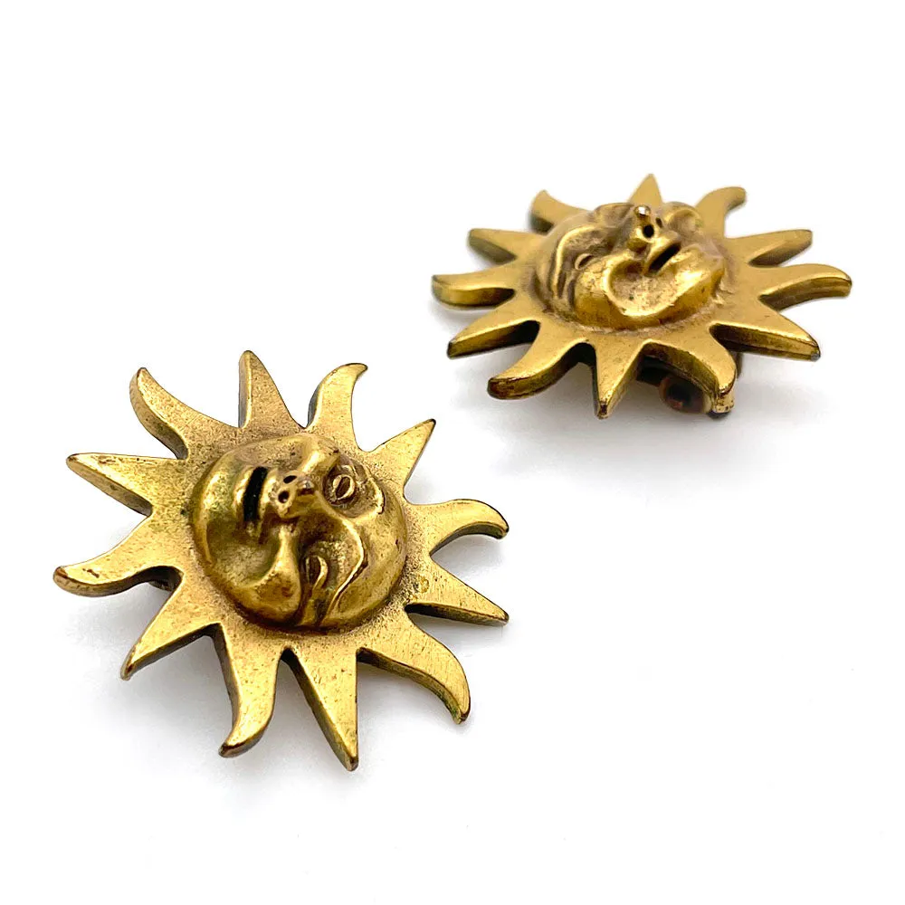 【USA輸入】ヴィンテージ ALVA サンバースト イヤリング/Vintage ALVA Sunburst Clip On Earrings