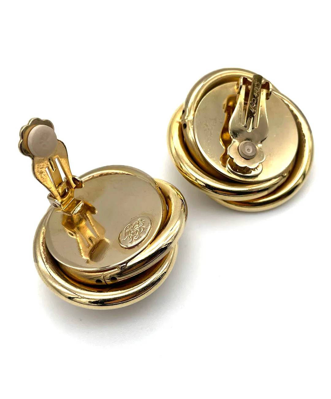 【USA輸入】ヴィンテージ KIRKS FOLLY ブルー ビジュー イヤリング/Vintage KIRKS FOLLY Blue Bijou Clip On Earrings