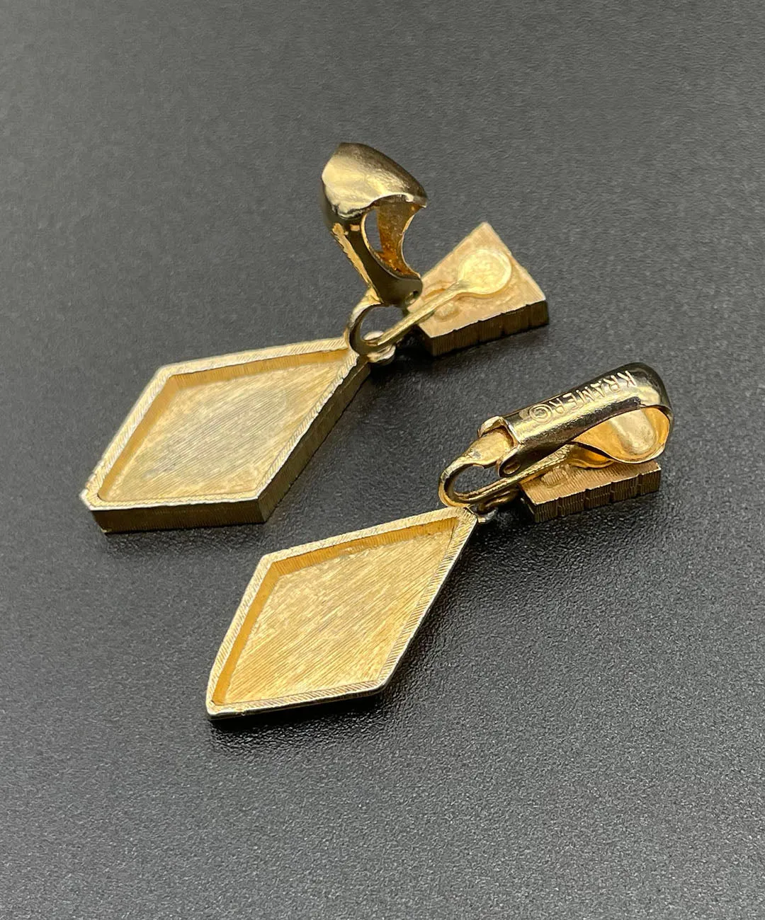 【USA輸入】ヴィンテージ KRAMER リーフ イヤリング/Vintage KRAMER Leaf Clip On Earrings