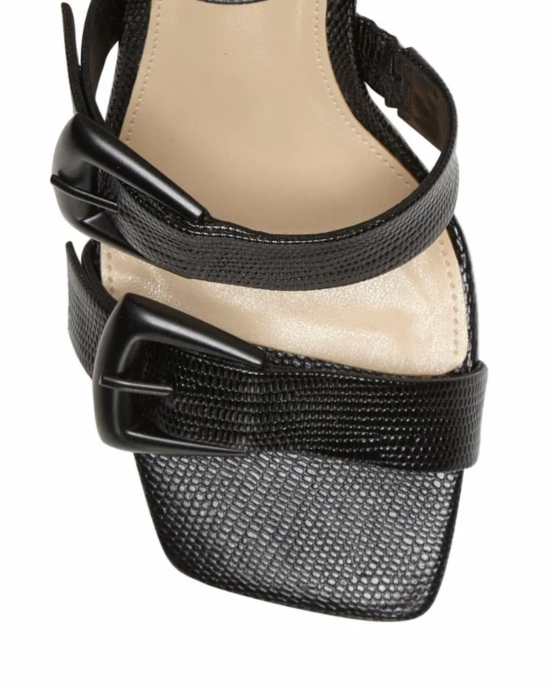 Vince Camuto JEMINSTIE BLACK/GLOSSY LIZARD