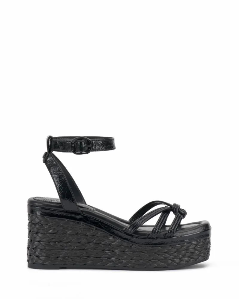 Vince Camuto LORESSA JET BLACK/WATERCOLOR CRINKLE