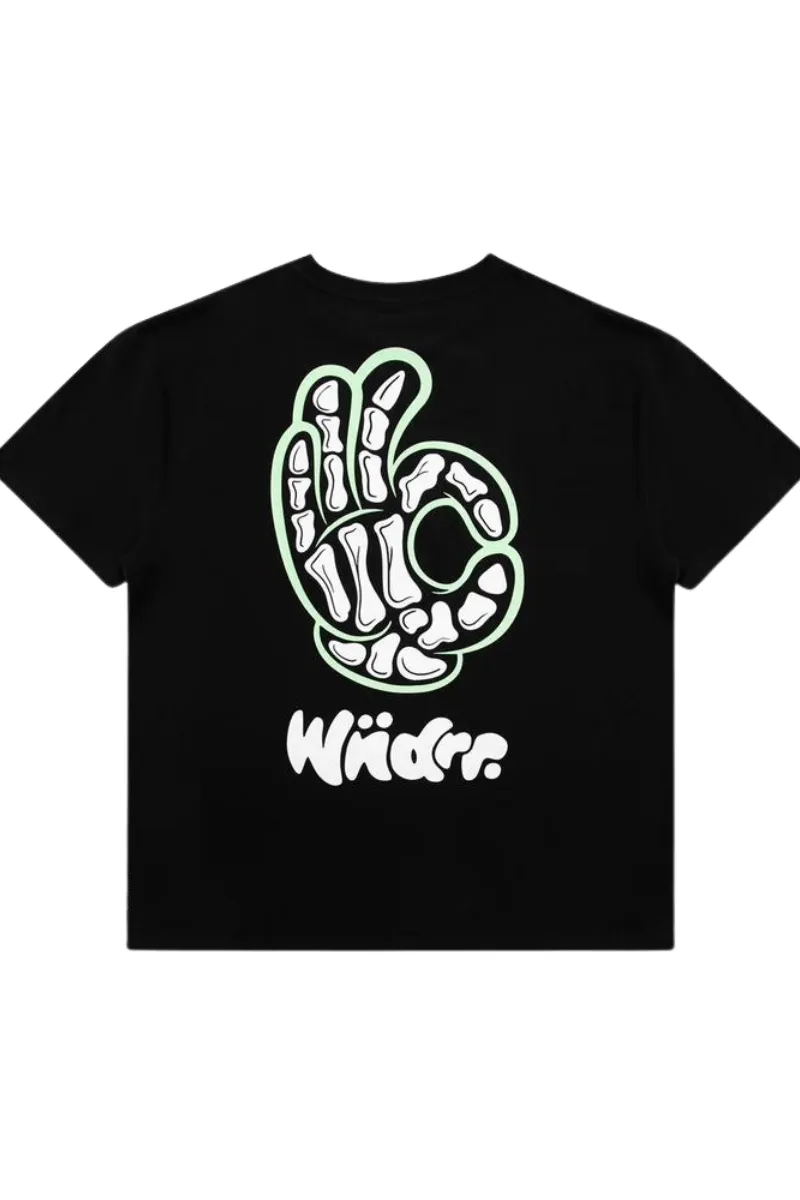 Wndrr | Mens Bones Box Fit Tee (Black)