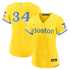 Women's Boston Red Sox David Ortiz City Connect Replica Jersey - Gold