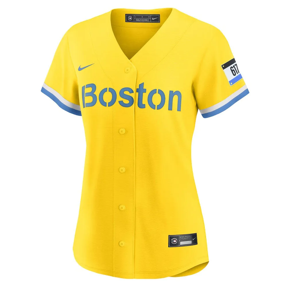 Women's Boston Red Sox David Ortiz City Connect Replica Jersey - Gold