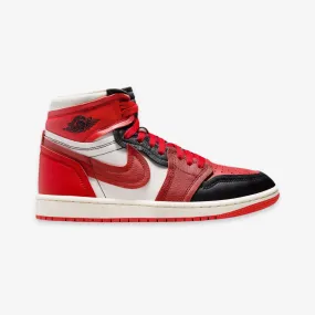 womens jordan 1 mm high (sport red/black)