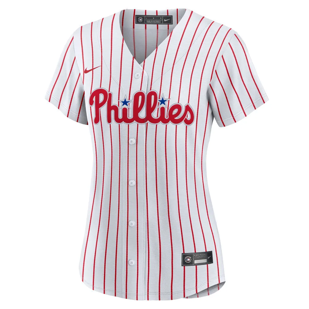 Women's Philadelphia Phillies Rhys Hoskins Home Player Jersey - White