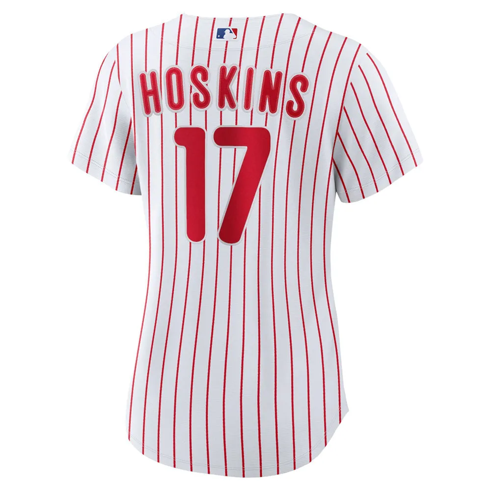 Women's Philadelphia Phillies Rhys Hoskins Home Player Jersey - White