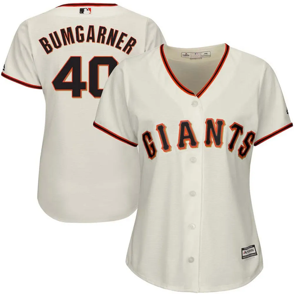 Women's San Francisco Giants Madison Bumgarner Replica Alternate Jersey - Cream