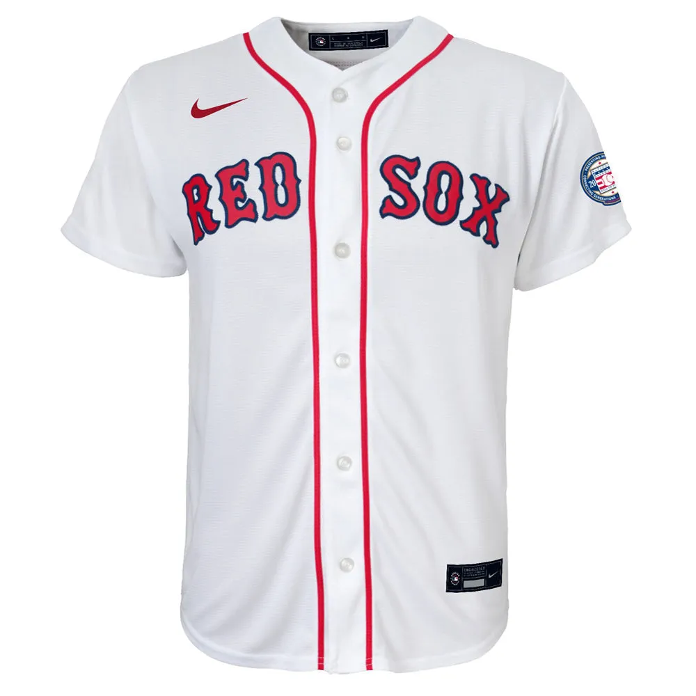 Youth Boston Red Sox David Ortiz Hall of Fame Player Jersey - White