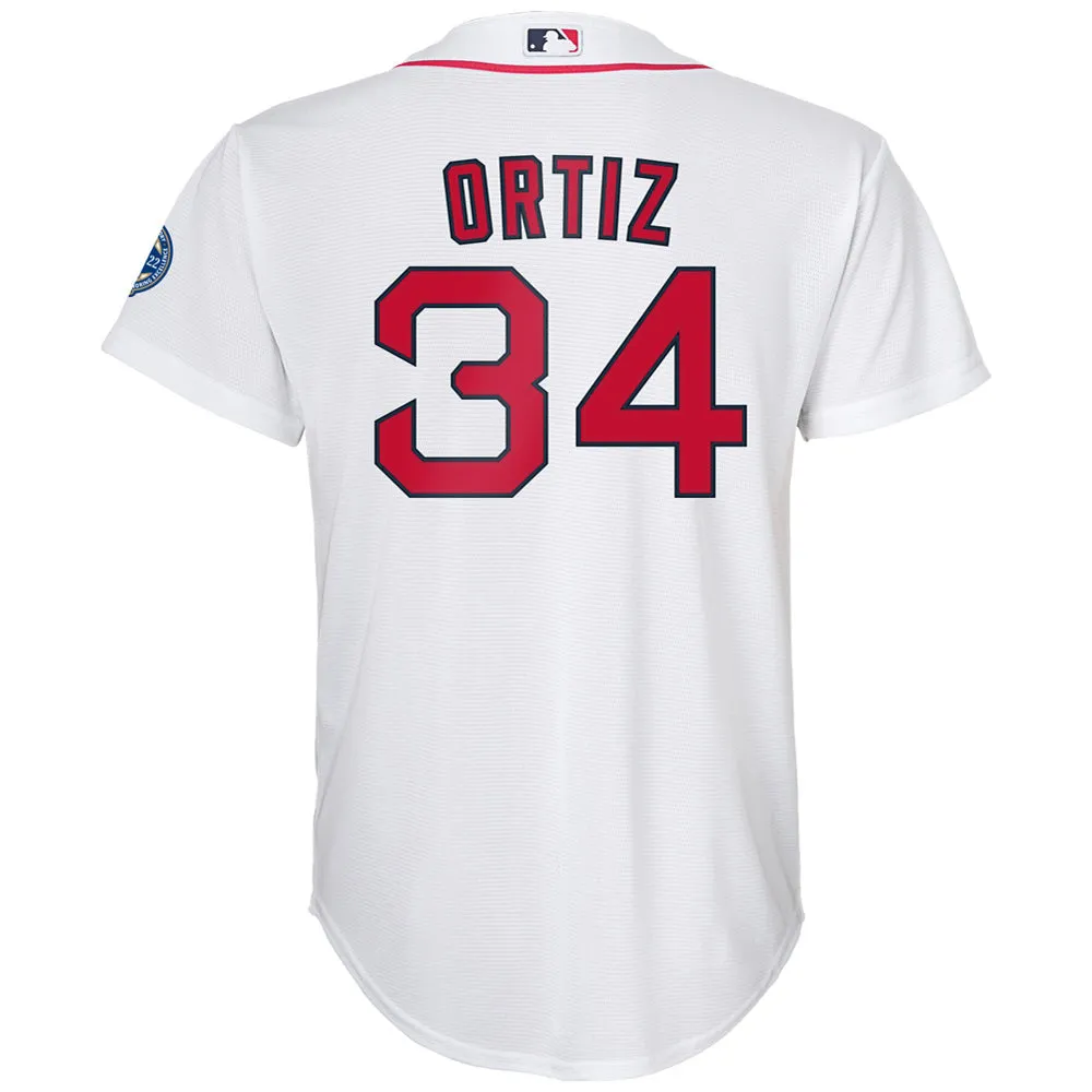 Youth Boston Red Sox David Ortiz Hall of Fame Player Jersey - White