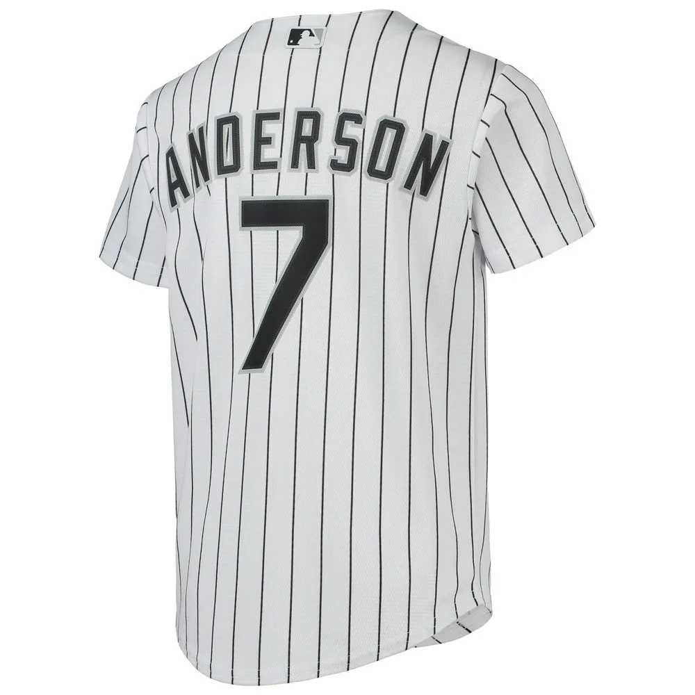 Youth Chicago White Sox Tim Anderson Home Player Jersey - White