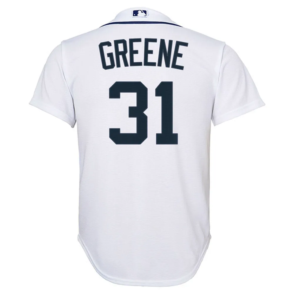 Youth Detroit Tigers Riley Greene Cool Base Replica Home Jersey - White