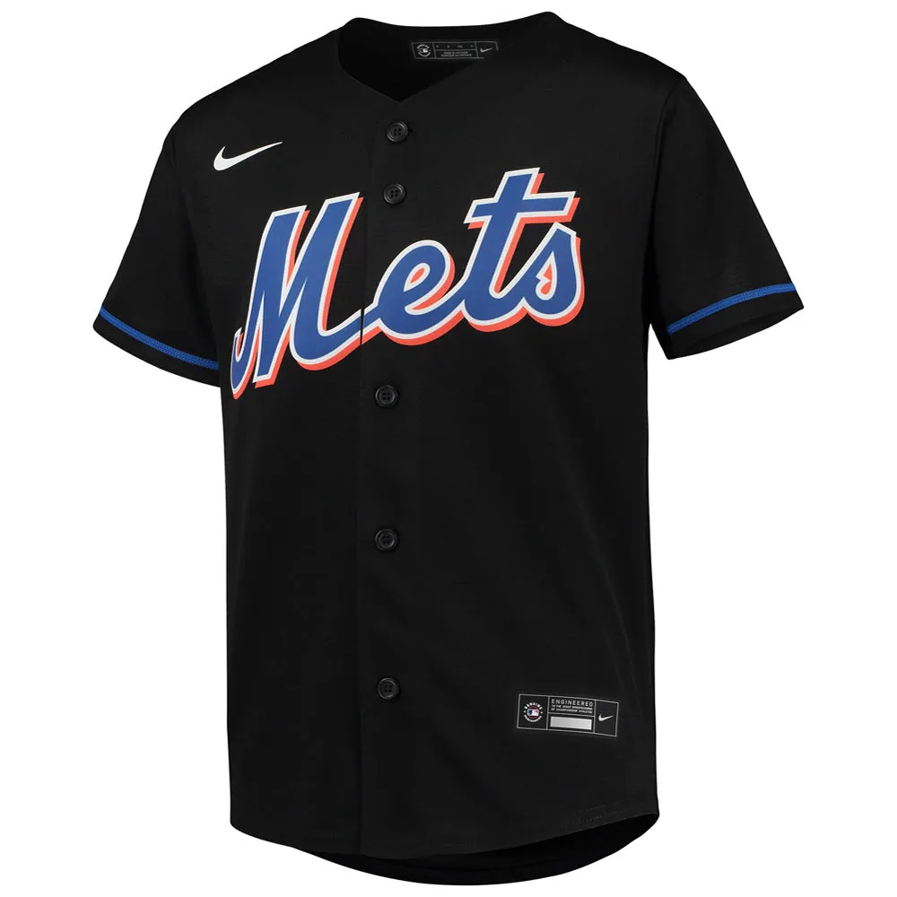 Youth New York Mets Jacob deGrom Alternate Player Jersey - Black