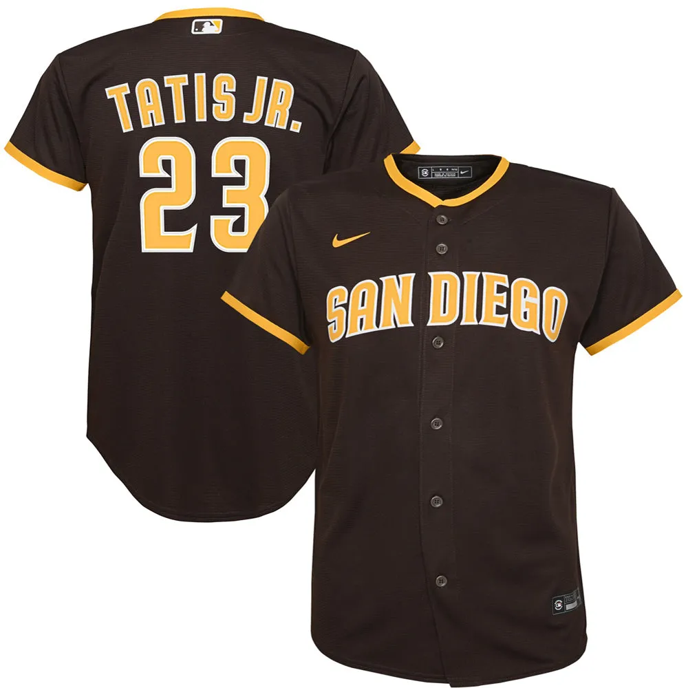 Youth San Diego Padres Fernando Tatis Jr. Road Player Jersey - Brown