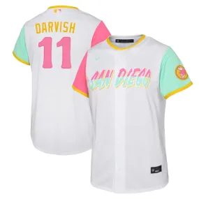 Youth San Diego Padres Yu Darvish City Connect Replica Jersey - White