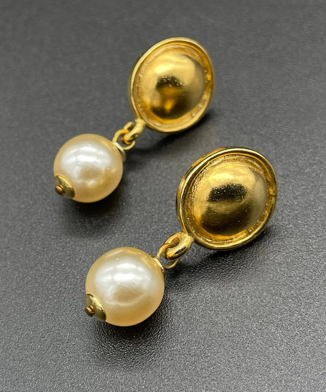 【フランス輸入】ヴィンテージ SPHINX for CAURA パール ピアス/Vintage SPHINX for CAURA Pearl Post Earrings