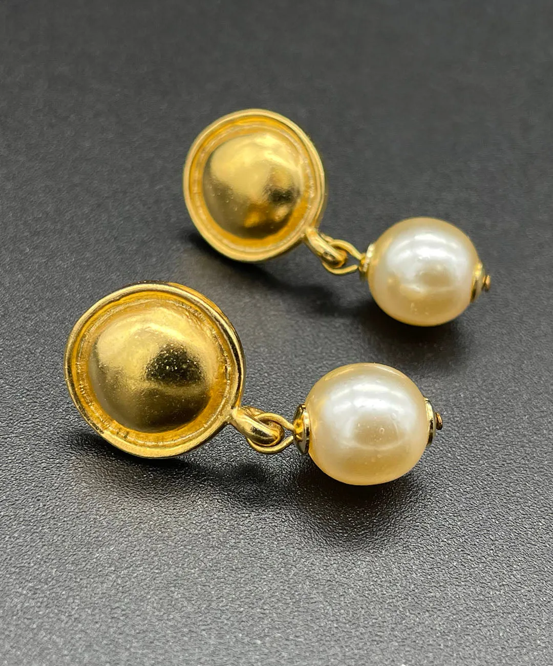 【フランス輸入】ヴィンテージ SPHINX for CAURA パール ピアス/Vintage SPHINX for CAURA Pearl Post Earrings